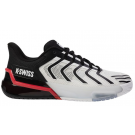 K Swiss Men's Ultrashot 4 White/Black/Red Tennis Shoe